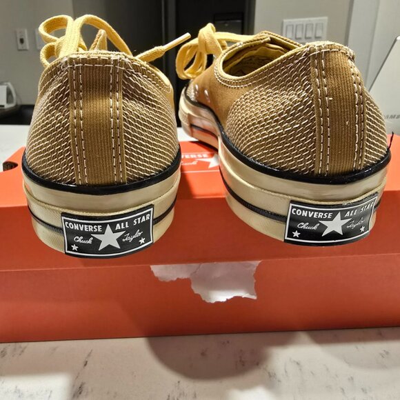 Converse Chuck 70 Low Top Vintage Canvas Shoes Brown Mens 10 Embroidered NEW - Picture 3 of 12